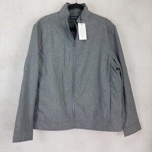 NEW Zachary Prell Men's XL Gray Oxford 3-in-1 Jacket Quilted Removable Vest Gray